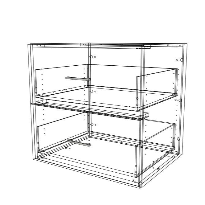 2 Drawer Base Cabinet